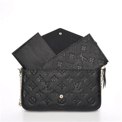 lv pochette felicie in monogram in noir|louis vuitton pochette félicie bag.